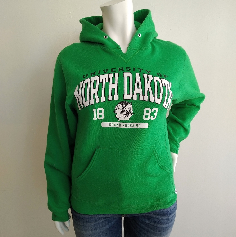 University Of North Dakota Green Pullover Hoodie M